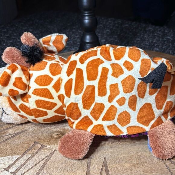 11” Flip-A-Zoo Geo Giraffe Ava Hippo Stuffed Animal
Plush Toy Reversible Sequins - Picture 11 of 16